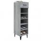 Preview: Schuhschrank Grau Sonoma 30x35x105 cm Holzwerkstoff