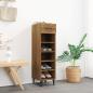 Preview: ARDEBO.de - Schuhschrank Braun Eichen-Optik 30x35x105 cm Holzwerkstoff