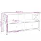 Preview: TV-Schrank Braun Eichen-Optik 90x33x45 cm Holzwerkstoff & Eisen