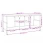 Preview: TV-Schrank Braun Eichen-Optik 100x35x45cm Holzwerkstoff & Eisen