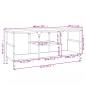 Preview: TV-Schrank Grau Sonoma 100x35x45 cm Holzwerkstoff & Eisen