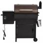 Preview: Pelletgrill mit Schornstein Schwarz 104 cm Eisen