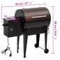 Preview: Pelletgrill Schwarz 94 cm Eisen