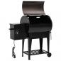 Preview: Pelletgrill mit Ablage Schwarz 94 cm Eisen