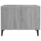 Preview: Couchtische mit Metallbeinen 2 Stk. Grau Sonoma 50x50x40 cm