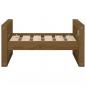 Preview: Hundebett Honigbraun 55,5x45,5x28 cm Massivholz Kiefer