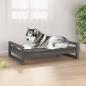 Preview: ARDEBO.de - Hundebett Grau 105,5x75,5x28 cm Massivholz Kiefer