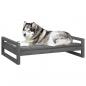 Preview: Hundebett Grau 105,5x75,5x28 cm Massivholz Kiefer