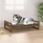 Preview: ARDEBO.de - Hundebett Honigbraun 105,5x75,5x28 cm Massivholz Kiefer