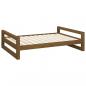 Preview: Hundebett Honigbraun 105,5x75,5x28 cm Massivholz Kiefer