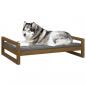 Preview: Hundebett Honigbraun 105,5x75,5x28 cm Massivholz Kiefer