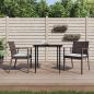 Preview: ARDEBO.de - Gartenstühle mit Kissen 2 Stk. Braun 56,5x57x83 cm Poly Rattan