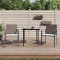 Preview: ARDEBO.de - Gartenstühle mit Kissen 2 Stk. Braun 56x59x84 cm Poly Rattan