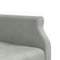 Preview: Schlafsofa in L-Form Hellgrau 271x140x70 cm Samt