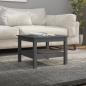 Preview: ARDEBO.de - Couchtisch Grau 55x55x40 cm Massivholz Kiefer