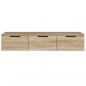 Preview: Wandschrank Sonoma-Eiche 102x30x20 cm Holzwerkstoff