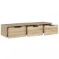 Preview: Wandschrank Sonoma-Eiche 102x30x20 cm Holzwerkstoff