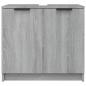 Preview: Badschrank Grau Sonoma 64,5x33,5x59 cm Holzwerkstoff