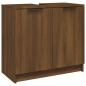 Preview: Badschrank Braun Eichen-Optik 64,5x33,5x59 cm Holzwerkstoff