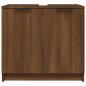 Preview: Badschrank Braun Eichen-Optik 64,5x33,5x59 cm Holzwerkstoff