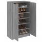 Preview: Schuhschrank Grau Sonoma 59x35x100 cm Holzwerkstoff