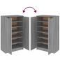 Preview: Schuhschrank Grau Sonoma 59x35x100 cm Holzwerkstoff