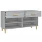 Preview: Schuhschrank Grau Sonoma 102x35x55 cm Holzwerkstoff