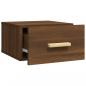 Preview: Wand-Nachttische 2 Stk. Braun Eichen-Optik 35x35x20 cm