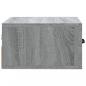 Preview: Wand-Nachttische 2 Stk. Grau Sonoma 35x35x20 cm  