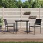 Preview: ARDEBO.de - Gartenstühle 2 Stk. Schwarz 54x62,5x89 cm Poly Rattan