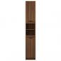 Preview: Badschrank Braun Eichen-Optik 32x34x188,5 cm Holzwerkstoff