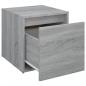 Preview: Schubladenbox Grau Sonoma 40,5x40x40 cm Holzwerkstoff