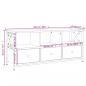 Preview: TV-Schrank Braun Eichen-Optik 102x33x45cm Holzwerkstoff & Eisen