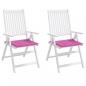 Preview: Gartenstuhl-Kissen 2 Stk. Rosa 40x40x3 cm Stoff