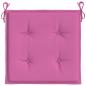 Preview: Gartenstuhl-Kissen 2 Stk. Rosa 40x40x3 cm Stoff