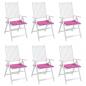 Preview: Gartenstuhl-Kissen 6 Stk. Rosa 40x40x3 cm Stoff