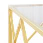 Preview: Couchtisch 80x80x40 cm Edelstahl und Glas