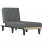 Preview: Chaiselongue Dunkelgrau Stoff