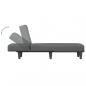 Preview: Chaiselongue Dunkelgrau Stoff