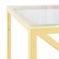 Preview: Couchtisch 110x45x45 cm Edelstahl und Glas