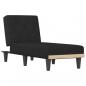 Preview: Chaiselongue Schwarz Samt