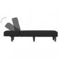 Preview: Chaiselongue Schwarz Samt