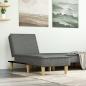 Preview: ARDEBO.de - Chaiselongue Dunkelgrau Stoff