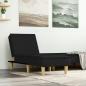 Preview: ARDEBO.de - Chaiselongue Schwarz Stoff