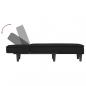 Preview: Chaiselongue Schwarz Samt