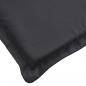 Preview: Sonnenliegen-Auflage Schwarz 180x60x3 cm Oxford-Gewebe