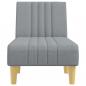 Preview: Chaiselongue Hellgrau Stoff