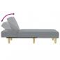 Preview: Chaiselongue Hellgrau Stoff