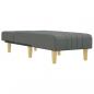 Preview: Chaiselongue Dunkelgrau Stoff