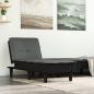 Preview: ARDEBO.de - Chaiselongue Dunkelgrau Stoff